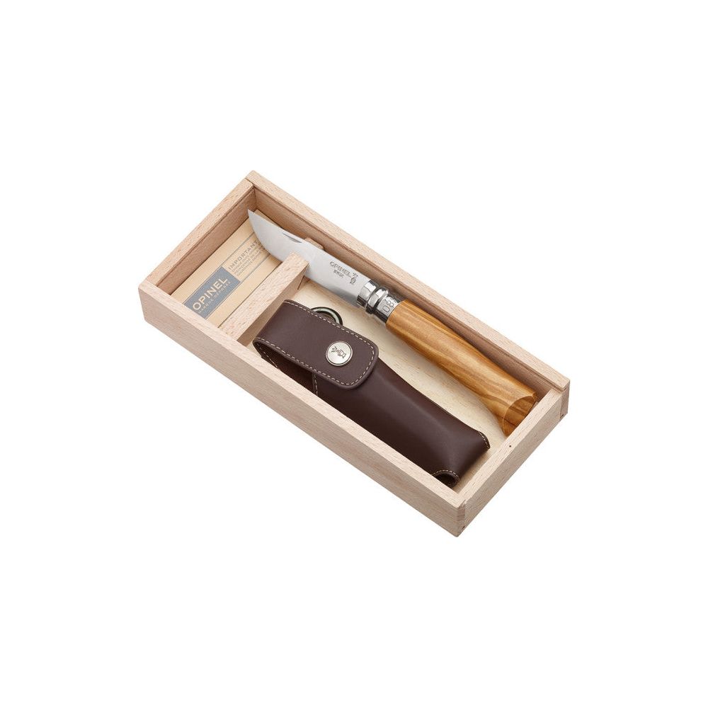 Opinel N°08 Gift Box Stainless Steel Olive