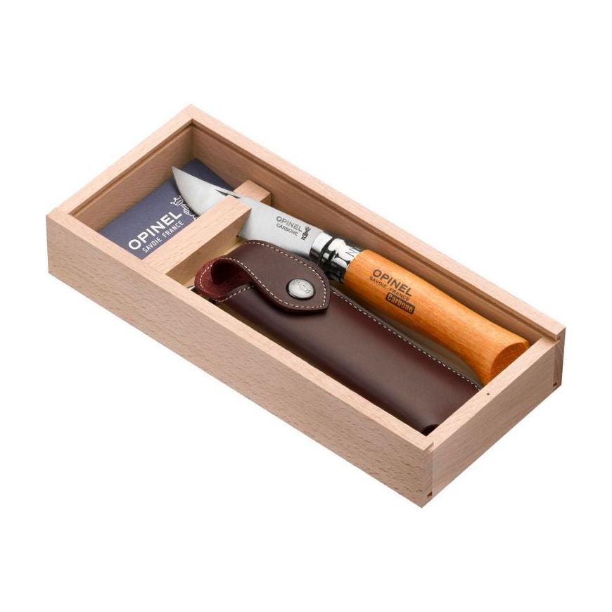 Opinel N°08 Gift Box Carbon Steel Beech