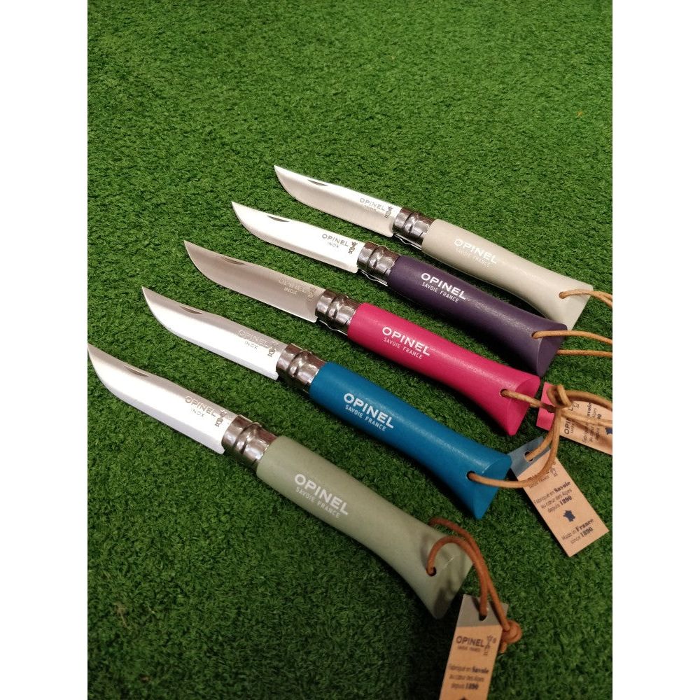 Opinel N°06 Colored Handle with Lace (pieejams 5 krāsās)