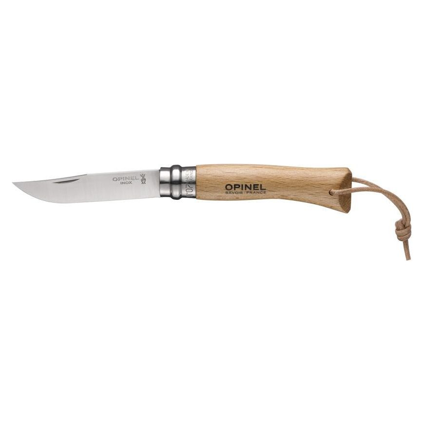 Opinel N°07 Colored Handle with Lace (pieejams 6 krāsās)