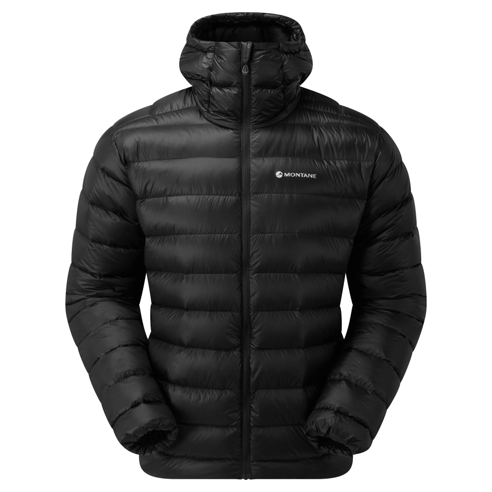 Montane vyriška Alpine 850 Lite supakuojama pūkinė striukė su gobtuvu