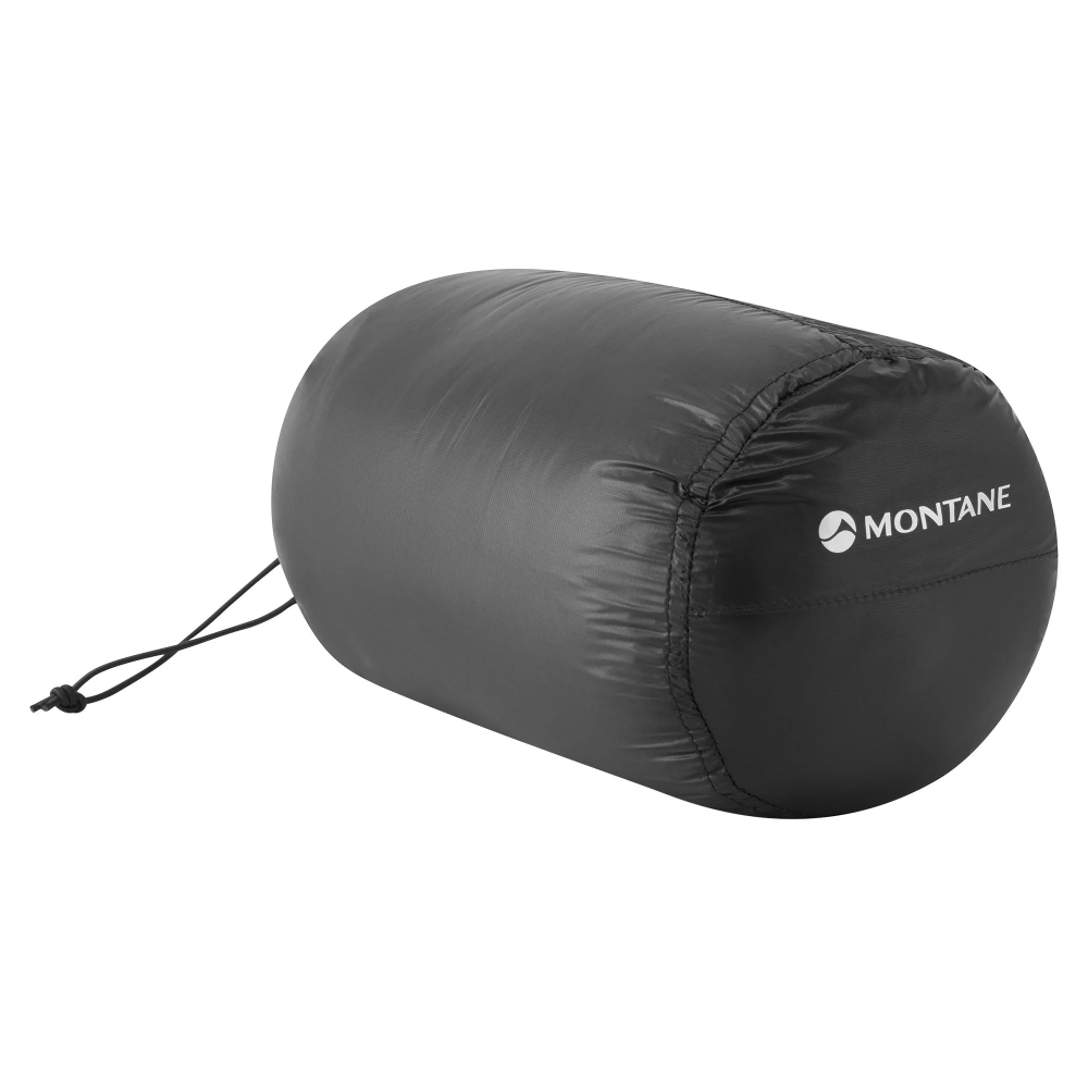 Montane vyriška Alpine 850 Lite supakuojama pūkinė striukė su gobtuvu