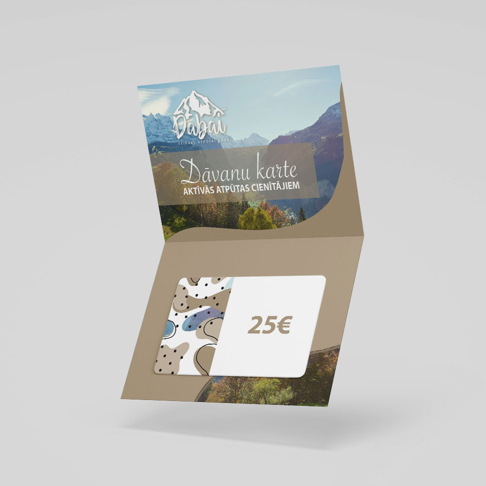 25EUR väärtuses kinkekaart