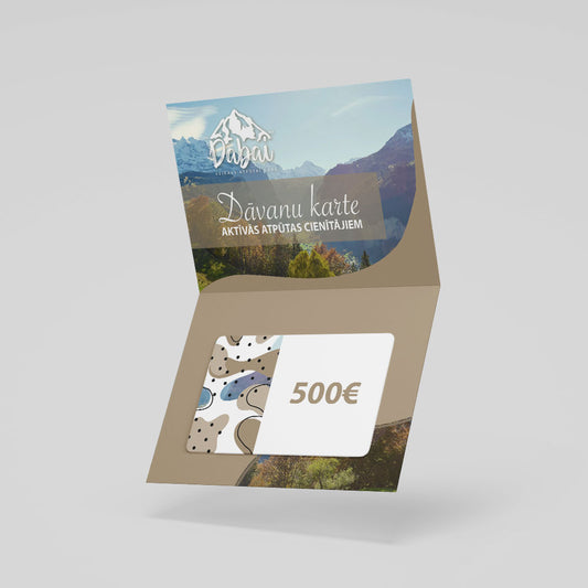 500 EUR dovanų čekis