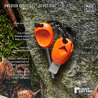 Light My Fire Swedish FireSteel BIO scout 2in1