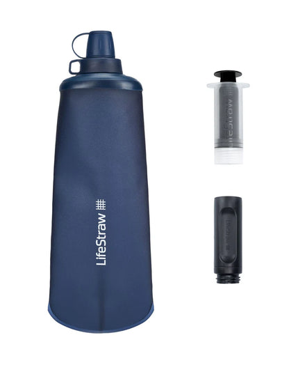 LifeStraw Peak Series sulankstomas spaudžiamasis buteliukas 650 ml