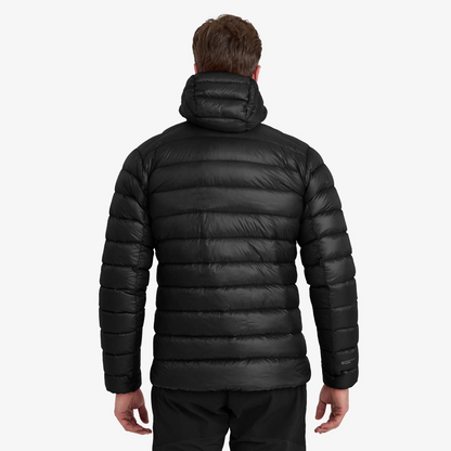 Montane vyriška Alpine 850 Lite supakuojama pūkinė striukė su gobtuvu