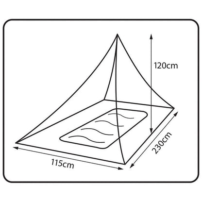 360° Degrees Mosquito (Insect) Net Single - DABAI.LV