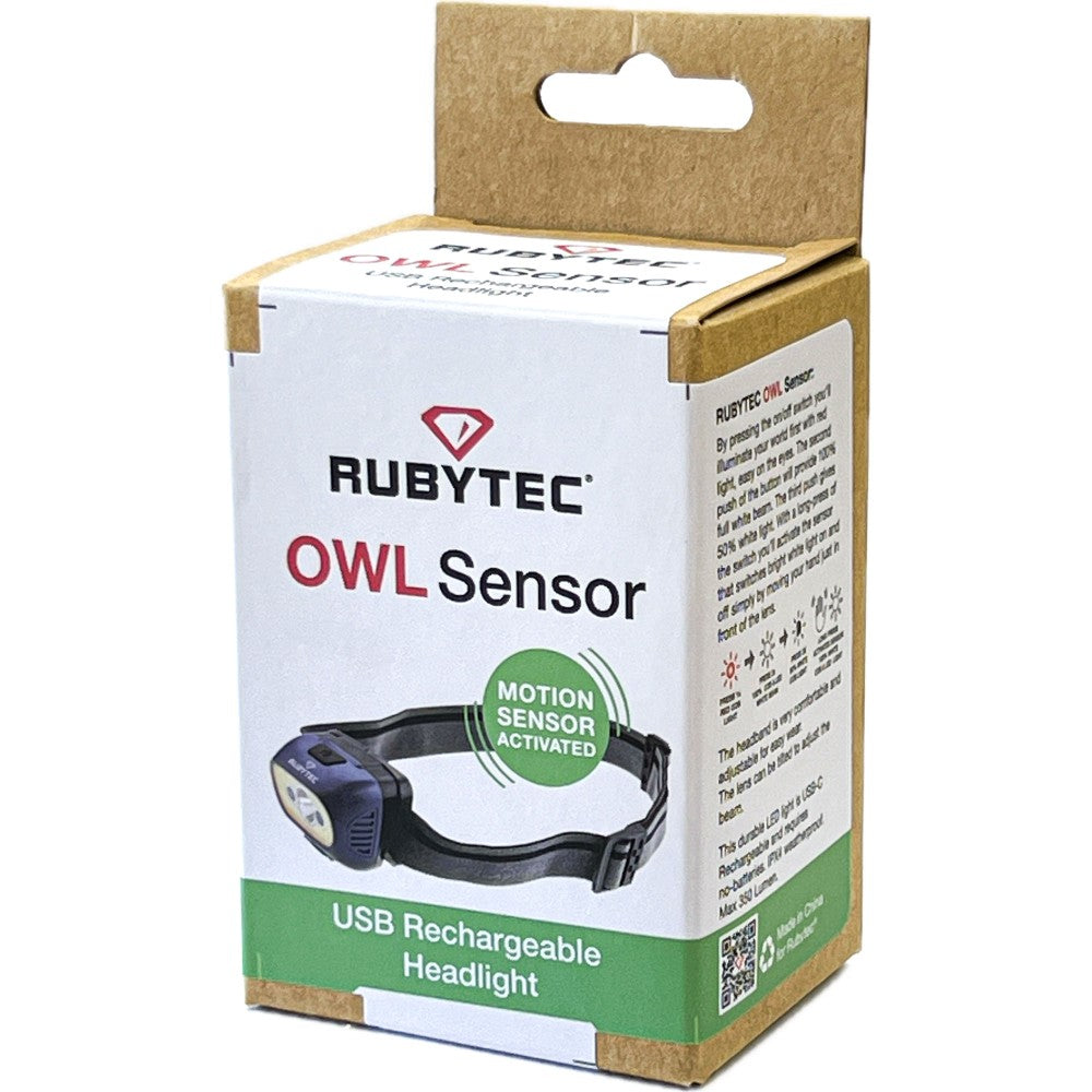 Rubytec Owl Sensor USB Rechargeable Headlight