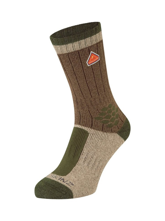 Sealskinz Gresham Recycled Wool and Cashmere Mid Length Colour Block Sock