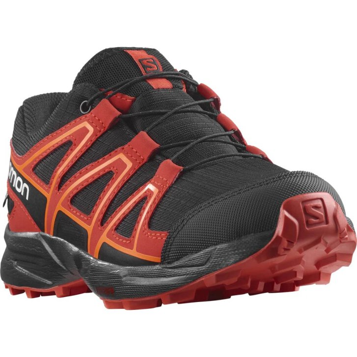 SALOMON apavi Speedcross CSWP J black/red/orange