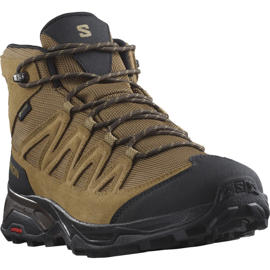 SALOMON apavi X Ward Leather Mid GTX brown/black