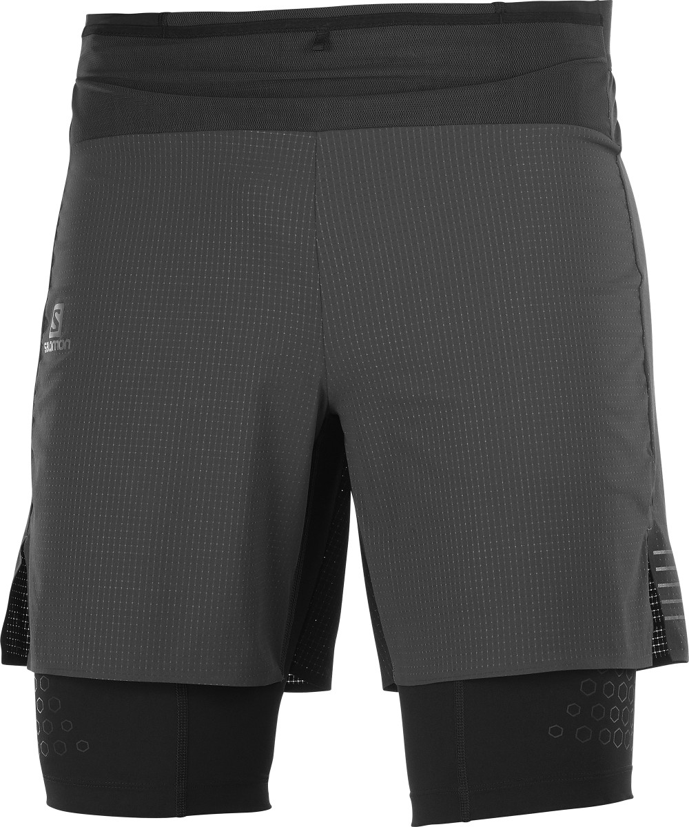 SALOMON Exo Motion Twinskin Short black — Skriešanas apģērbs