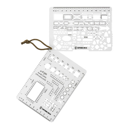 M-Tac TZ+M NATO lineālu komplekts