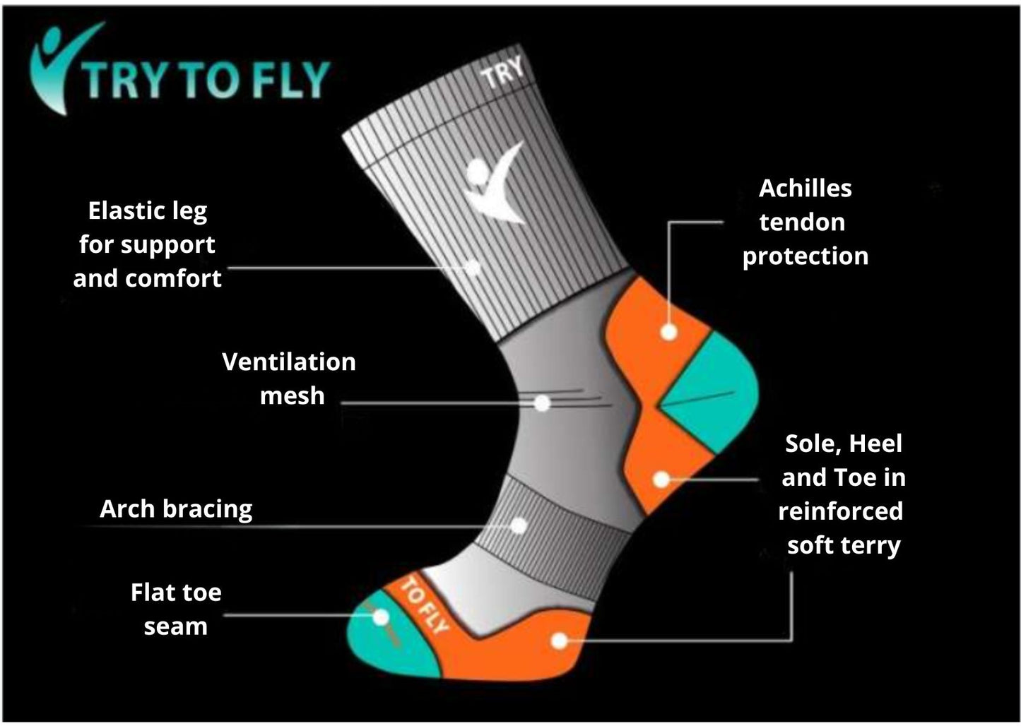 Pirin Hill Merino Wool Hiking Socks - Alpine Ibex motive