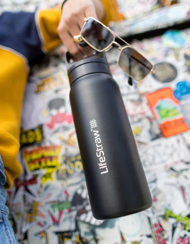 LifeStraw Go 2.0 Stainless Steel Water Filter Bottle 1L