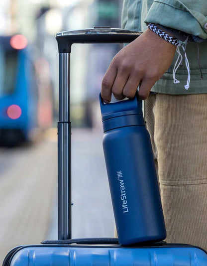 LifeStraw Go 2.0 Stainless Steel Water Filter Bottle 1L