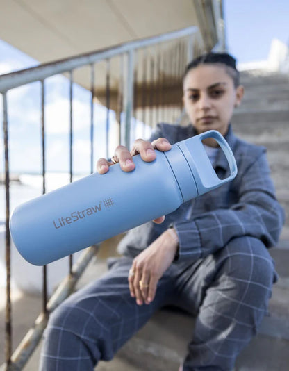 LifeStraw Go 2.0 Stainless Steel Water Filter Bottle 700 ml