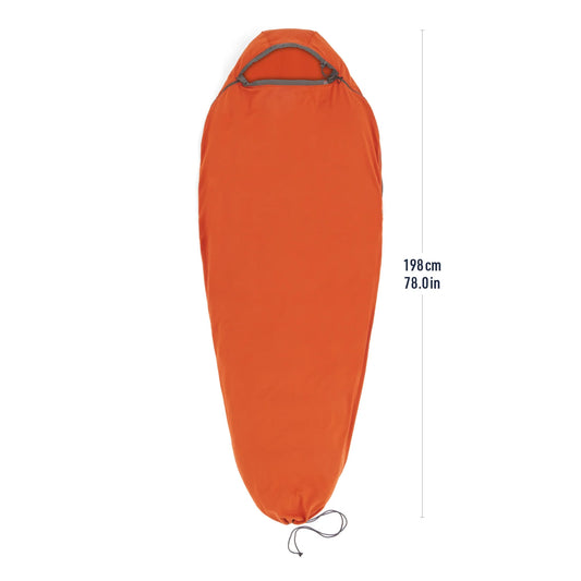 Sea To Summit Reactor Fleece Sleeping Bag Liner Mummy with Drawcord - Compact