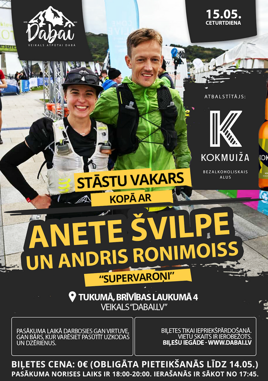 15.05.2025 - STĀSTU VAKARS: Anete Švilpe un Andris Ronimoiss