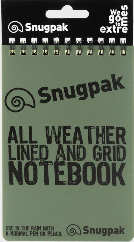 Snugpak Water Resistant Notebook (Olive)