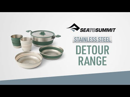Sea To Summit Detour Stainless Steel One Pot Cook Set 3L Pot (5 Piece set)
