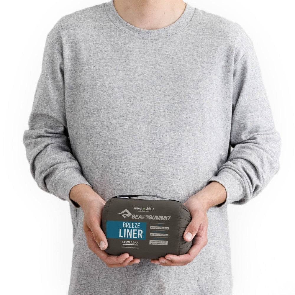 Sea To Summit Breeze Sleeping Bag Liner - Insect Shield w/ Pillow Sleeve - DABAI.LV